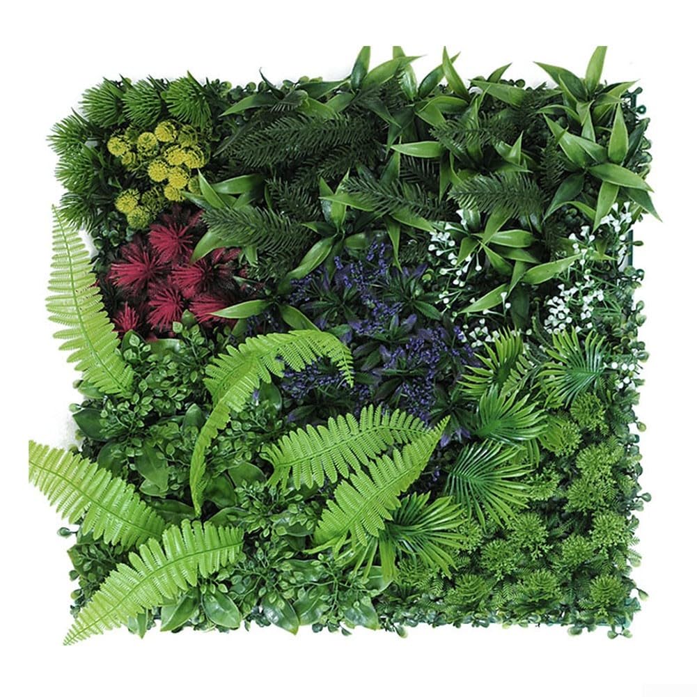 Panneau mural artificiel FACAIIO 50x50 cm pelouse carrée verte
