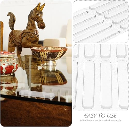 Miniatura 3 de DOITOOL 2 hojas autoadhesivas, autoamortiguantes, almohadillas antideslizantes o protectores de pared para tiras de mango, protector de puerta