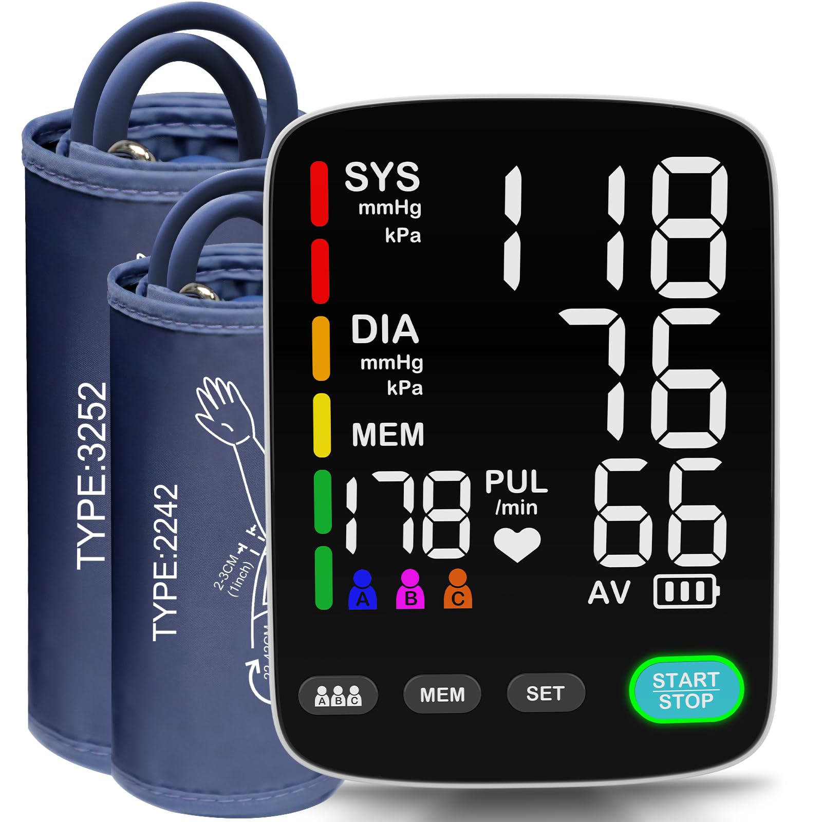 DobyVoe Dual-Cuff Blood Pressure Monitor