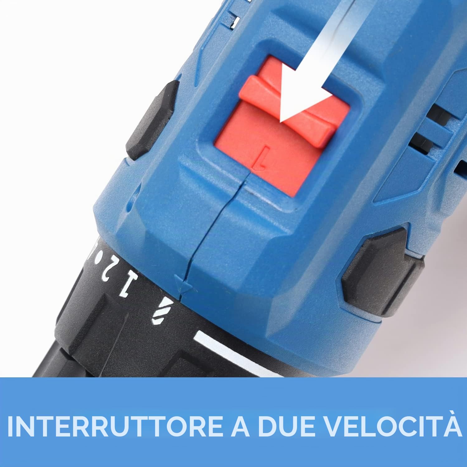Avvitatore Elettrico，HERZO Trapano Avvitatore 300W，20+1 regolazioni di Coppia, Mandrino da 10 mm, con 4m Lungo Cavo Per Forare Pareti, Legno, Metallo