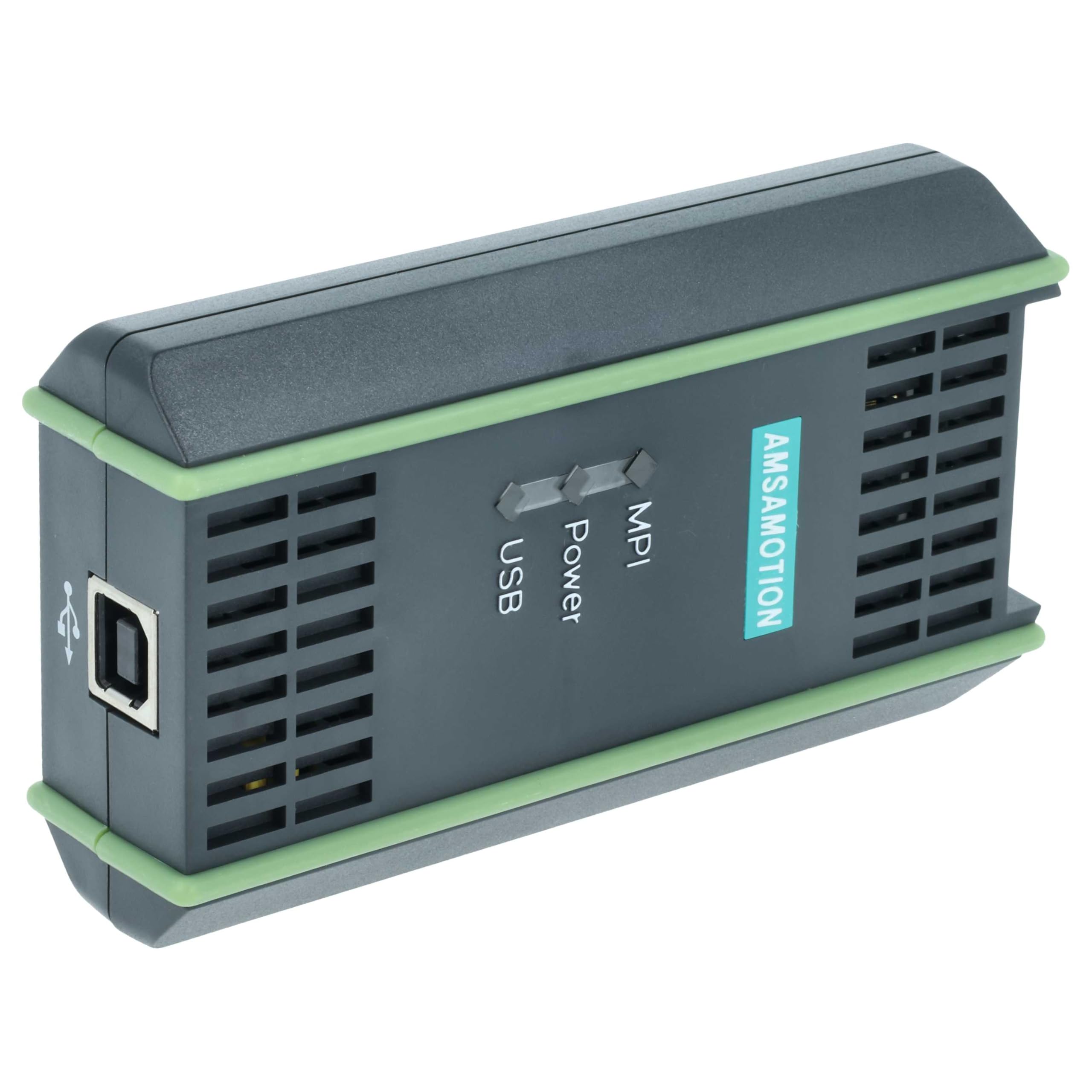 vhbw Cable de programación USB compatible con Siemens Simatic S7-200, S7-300, S7-400 sistema de control - Cable de conexión, 5 m - Reemplaza x6GK1571-0BA00-0AA0