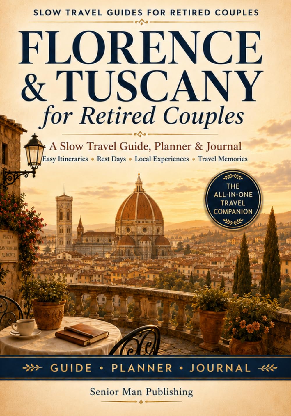 Florence & Tuscany for Retired Couples: The All-in-One Florence & Tuscany Travel Companion with Easy Itineraries, Practical Planning Pages, ... Experiences, and a Write-In Travel Journal