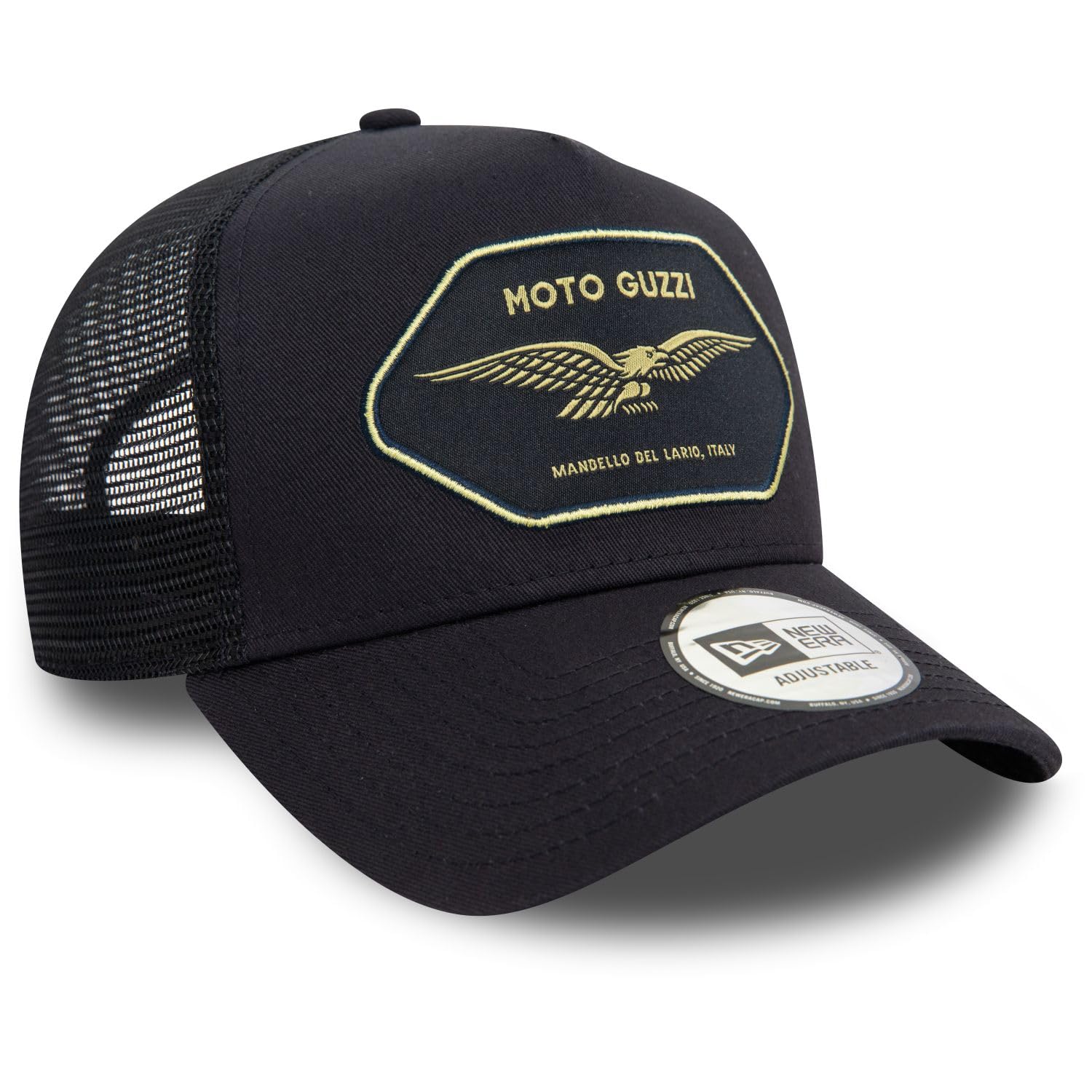 New Era A-Frame Mesh Trucker Cap - Moto Guzzi Navy, azul, Talla única