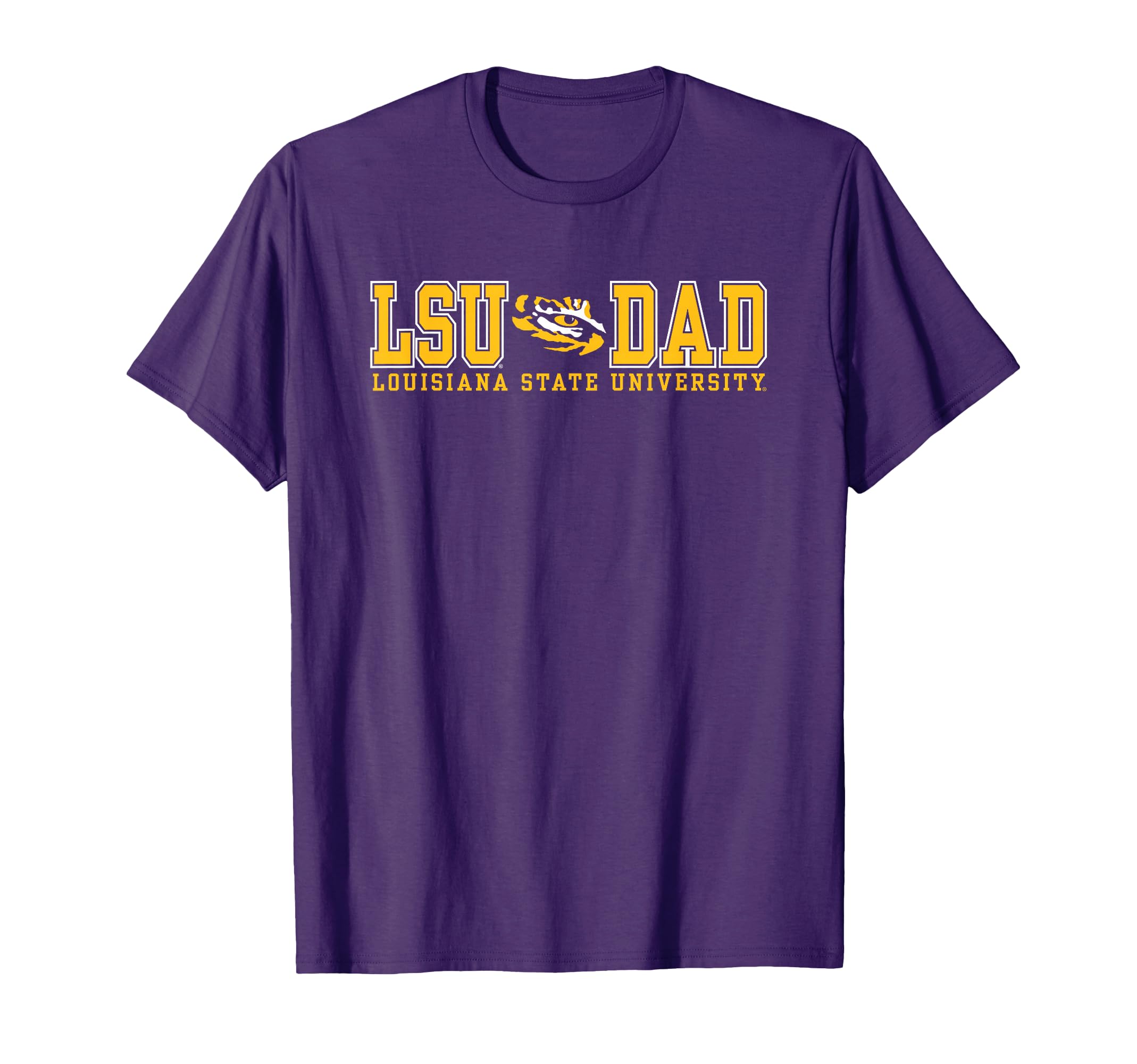LSU Tigers Dad Bold Purple Officially Licensed T-Shirt