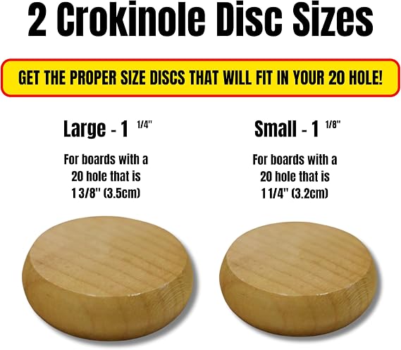 4 Player Crokinole Disc Party Pack (52 Discs) - Hockey Edition (Add a Velvet Pouch, Small Discs - 1 1/8 Inch Diameter (2.9cm))