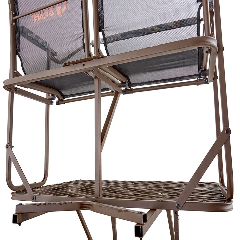 Amazon.com: Guide Gear 17' 2-Man Ladder Tree Stand Climbing Hunt Seat,  Hunting Gear Equipment Accessories : Sports & Outdoors