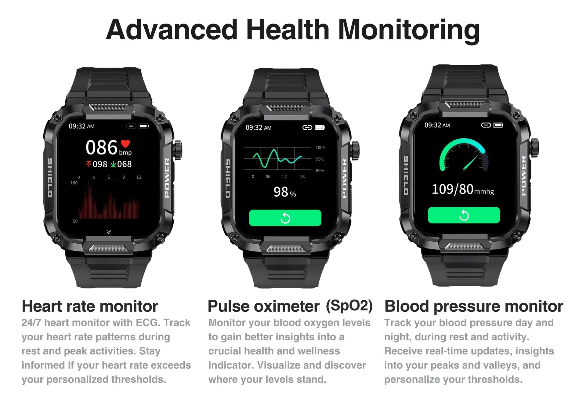 Smartwatch con cardiofrequenzimetro, monitoraggio del sonno e oltre 100 modalità sportive per gli appassionati di fitness e monitoraggio delle attività quotidiane