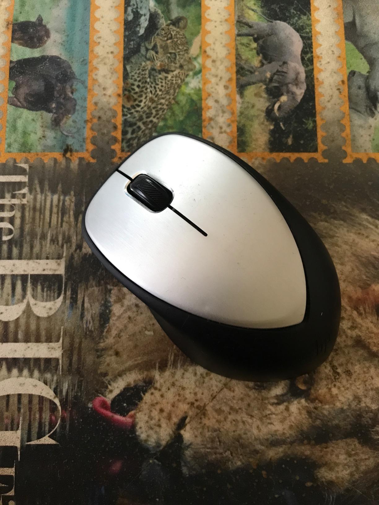 HP Z3700 - Ratón Inalámbrico (1200 PPP, 3 Botones Y Rueda De Desplazamiento, Batería 16 Meses De Duración, Tecnología LED, USB Y Windows Vista/7/8/10 Disponible), Color Negro