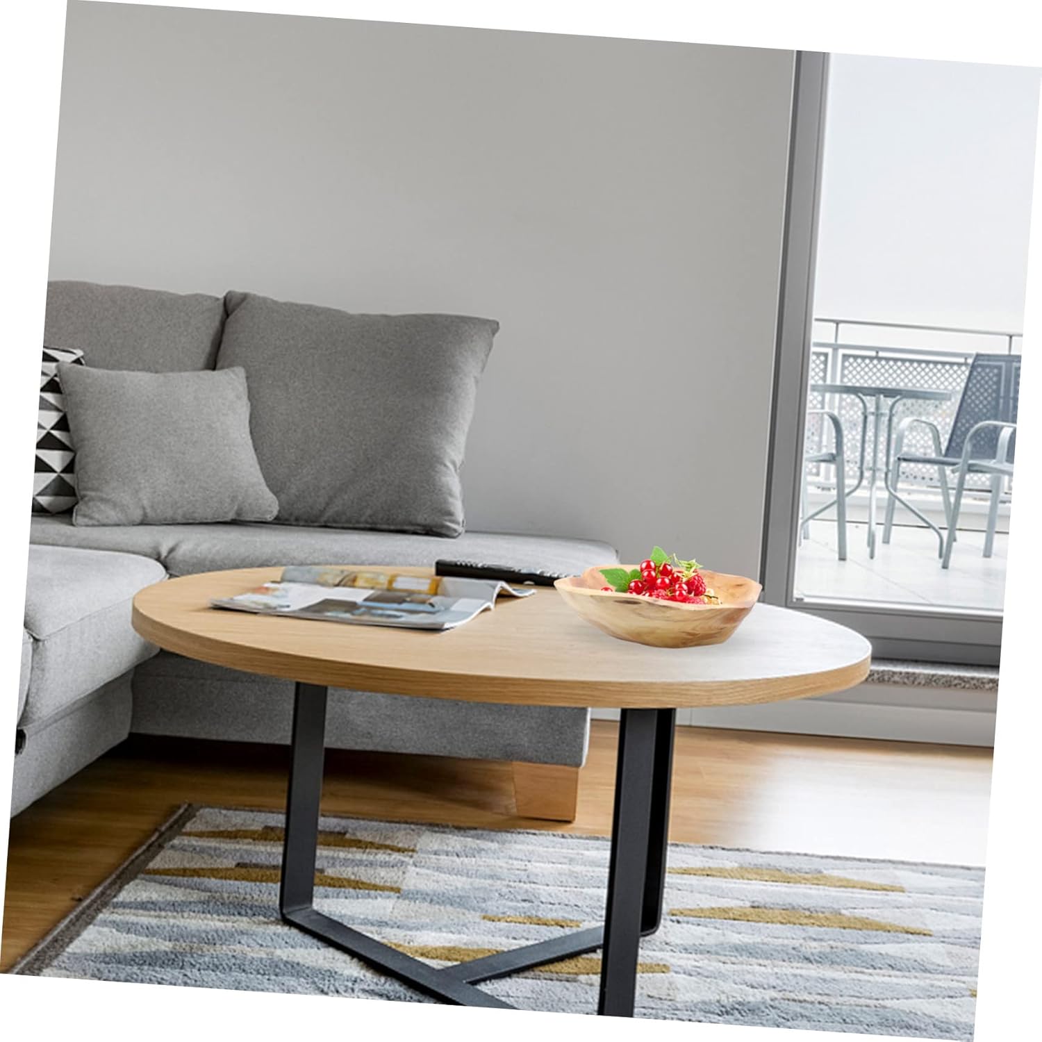 Luxshiny Multipurpose Solid Wood Fruit Bowl Random Shape Rustic Storage Tray for Kitchen Counter Party Restaurant Wedding Home Decor and Food Display