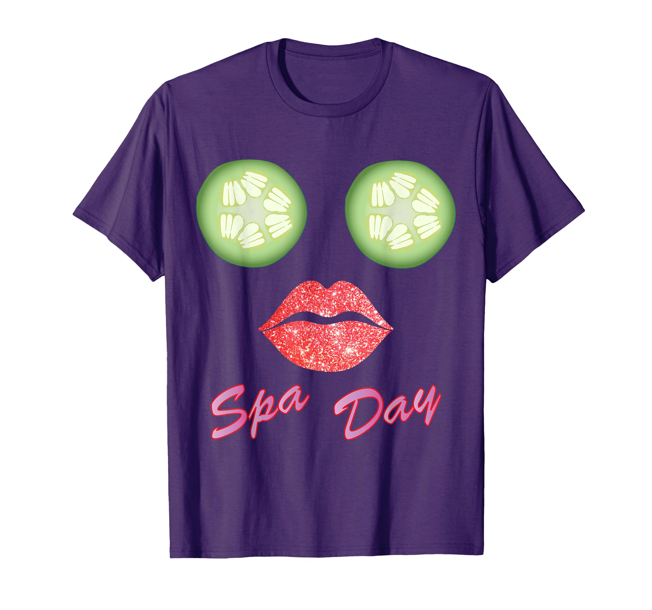Spa Day TShirt For Women And Girls Cucumber Eyes T-Shirt