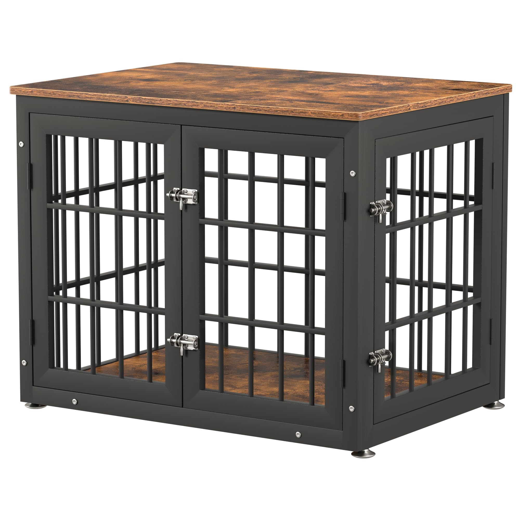 rehomerance 32 Inch Heavy Duty Dog Crate Furniture for Medium and Small Dogs, Decorative Pet House End Table, Wooden Cage Kennel Furniture Indoor,