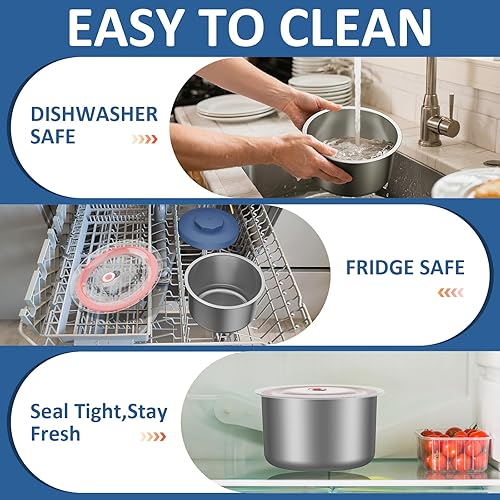 Miniatura 5 de Lonchera eléctrica para adultos, 40 onzas, calentador de alimentos portátil de 12 V24 V110 V220 V, lonchera térmica para el trabajo, oficina,