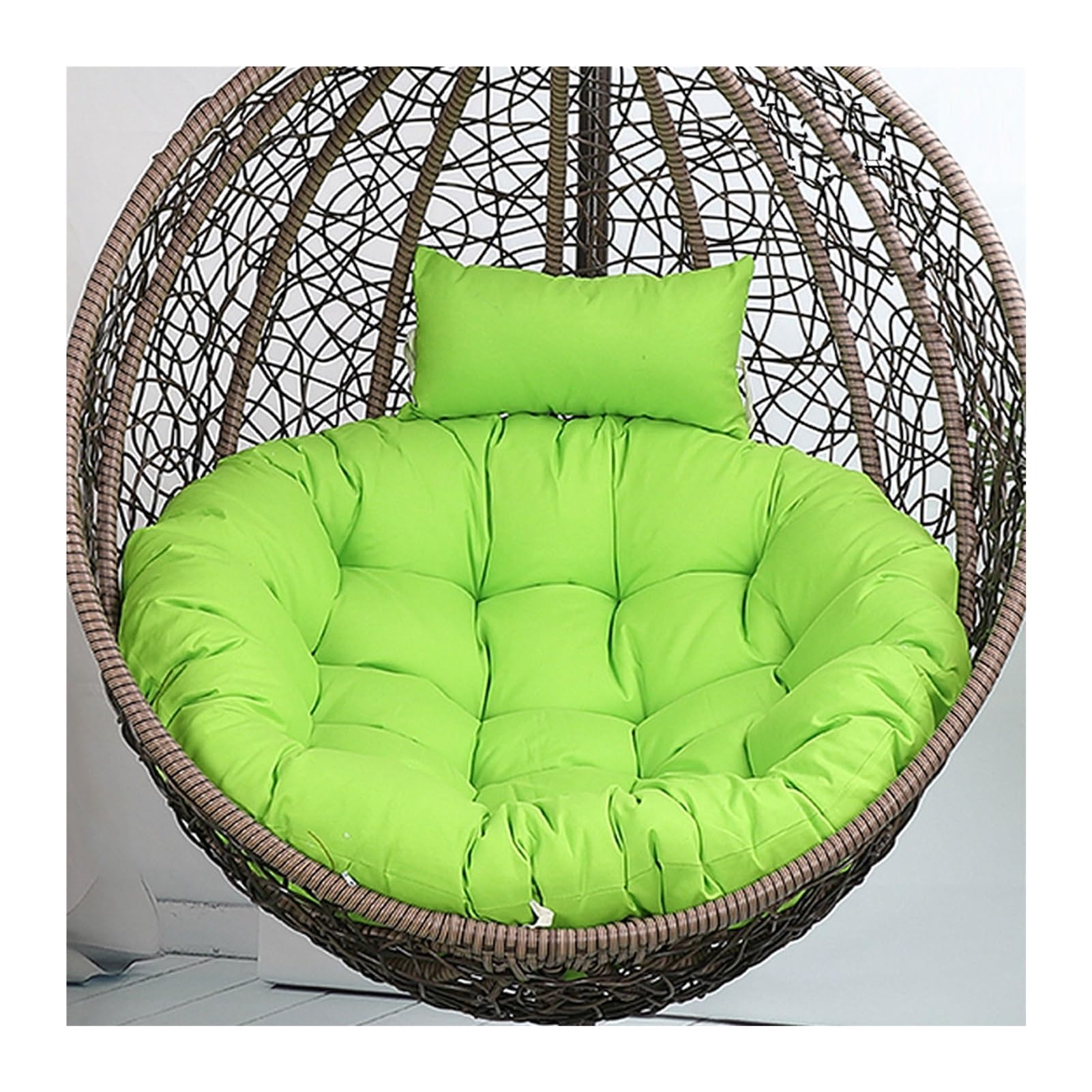 Yahbrra Cushion for Outdoor Hanging Chair, Hanging Basket Cushion, Replacement Cushion for Hanging Chair, Seat Cushion Cushion for Hanging Chair(Green,115size (diameter: 105cm)) — image 1