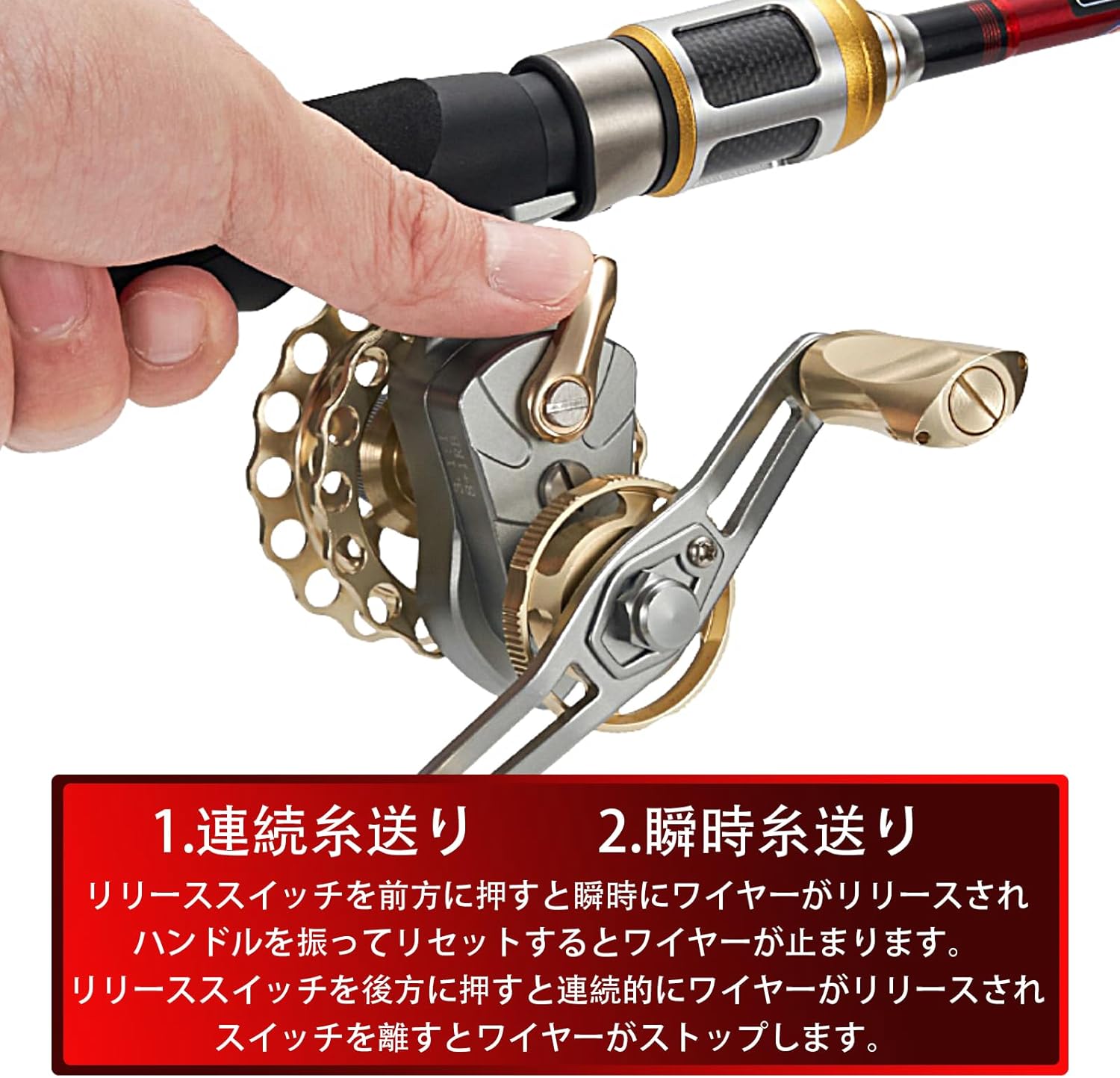 Exbert SW400HG ビッグベイト カスタムベイトリール ダブルハンドル