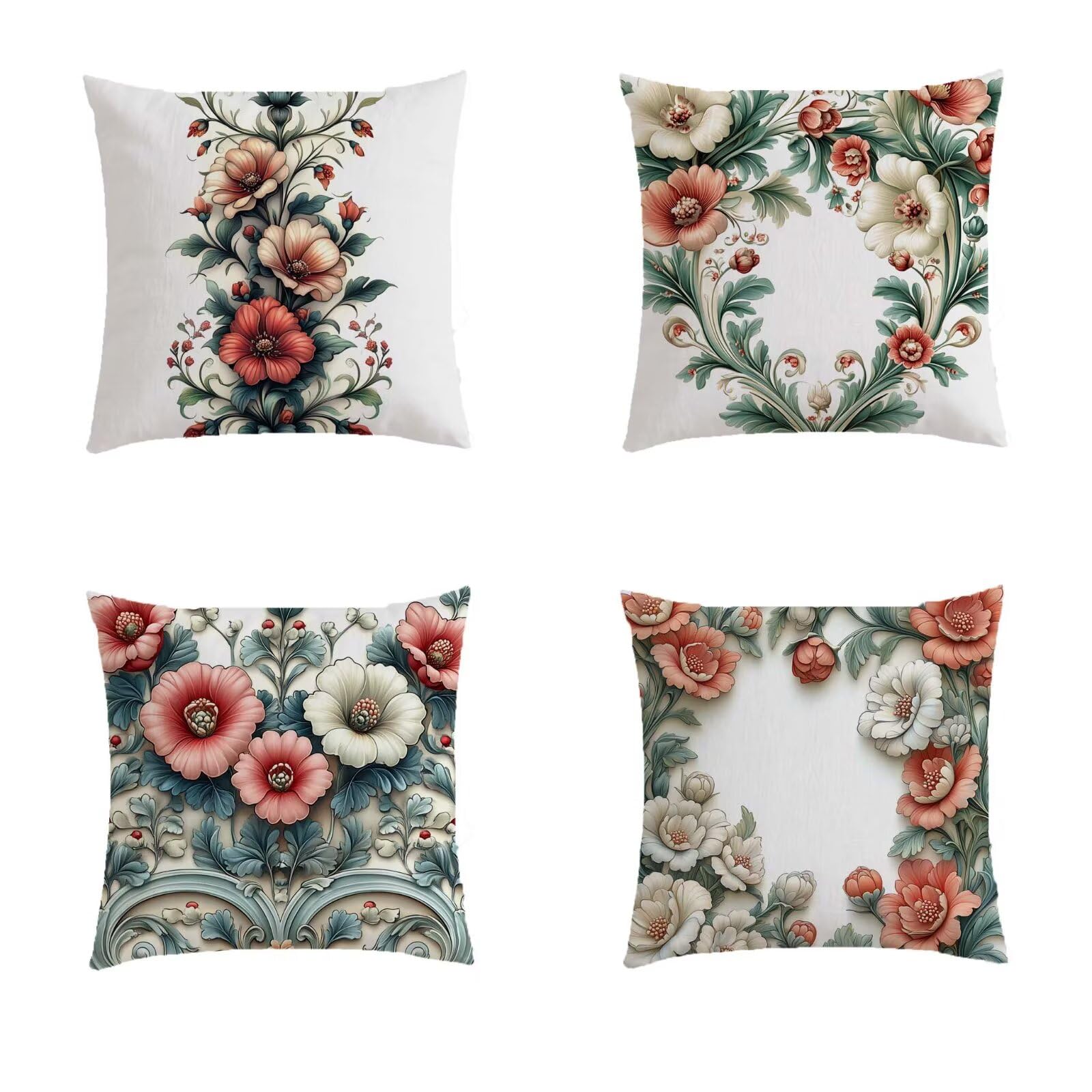 Housse coussin exterieur pour salon de jardin turquoise 50x50