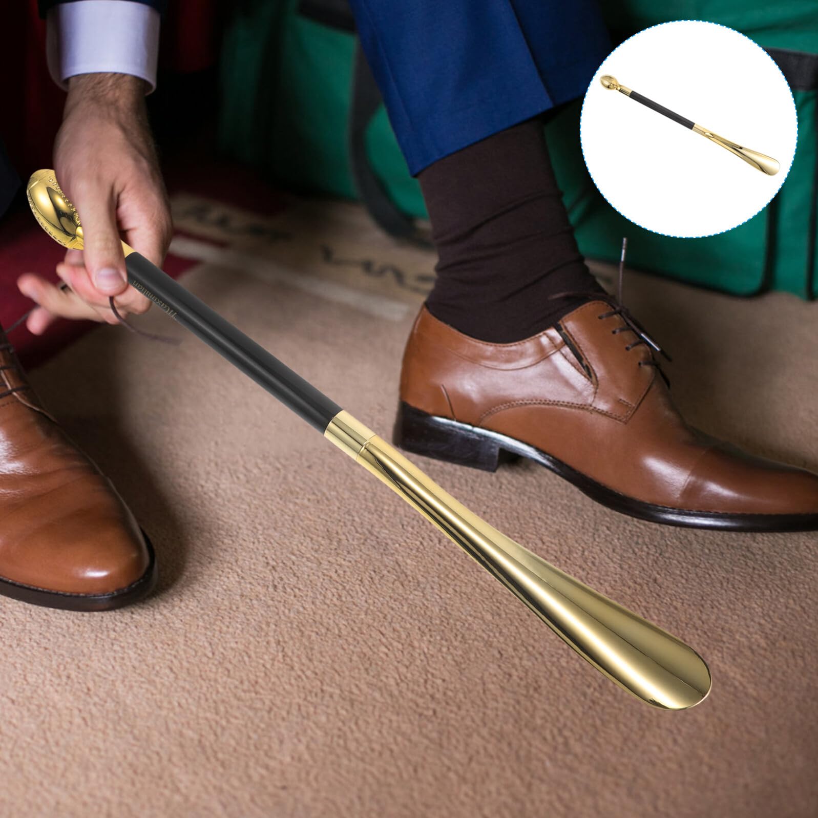 FRCOLOR Calzador de Fútbol Americano Ergonómico Mango Calzador de Plástico para Botas de Hotel para Personas Mayores y Uso Casa Viajes y Hospitales