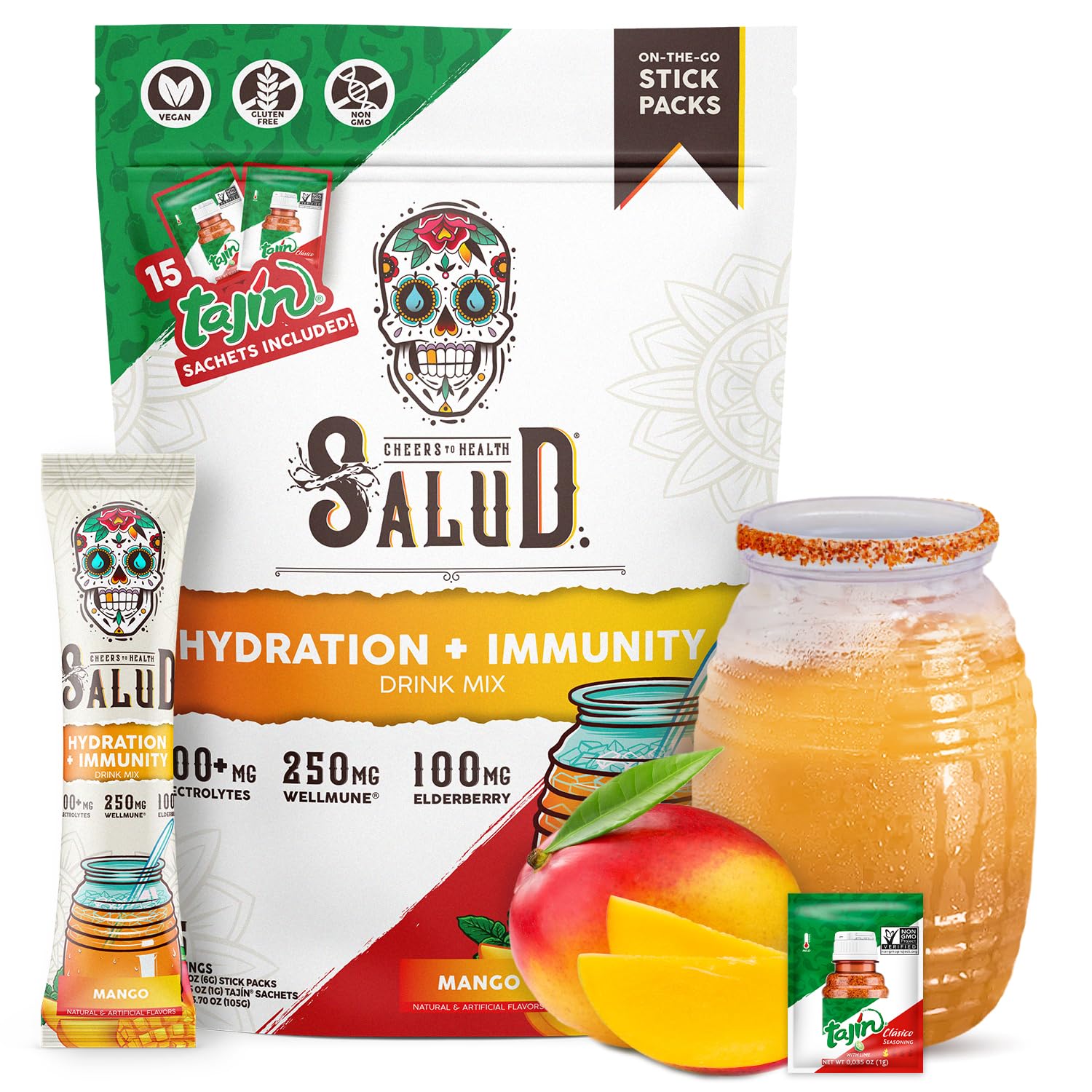 Salud 2-in-1 Hydration + Immunity Drink Mix, Cucumber Lime — Amazon image 9