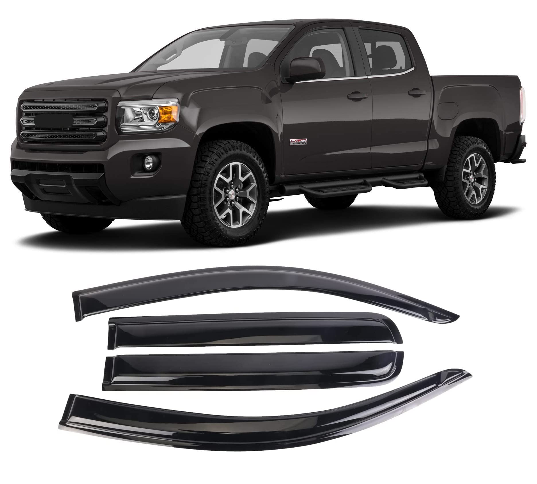 WONSABON Window Visors for Chevy Colorado & GMC Canyon