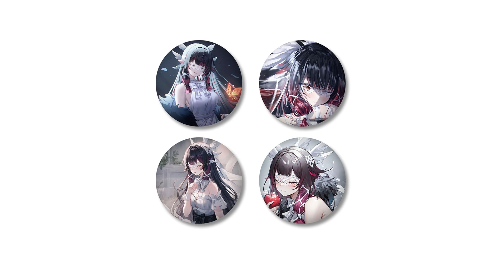 【専用】原神 少女 コロンビーナ 執行官 缶バッジ 公式 タオバオ 淘宝網 公式正規品 原神 コロンビーナ 少女 缶バッジ 冬夜愚戲