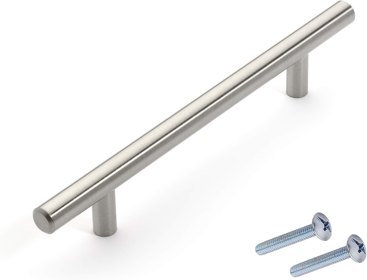 Dynasty Hardware P-1003-SN European 7-3/4" Bar Cabinet Pull Satin Nickel (10 Pack)