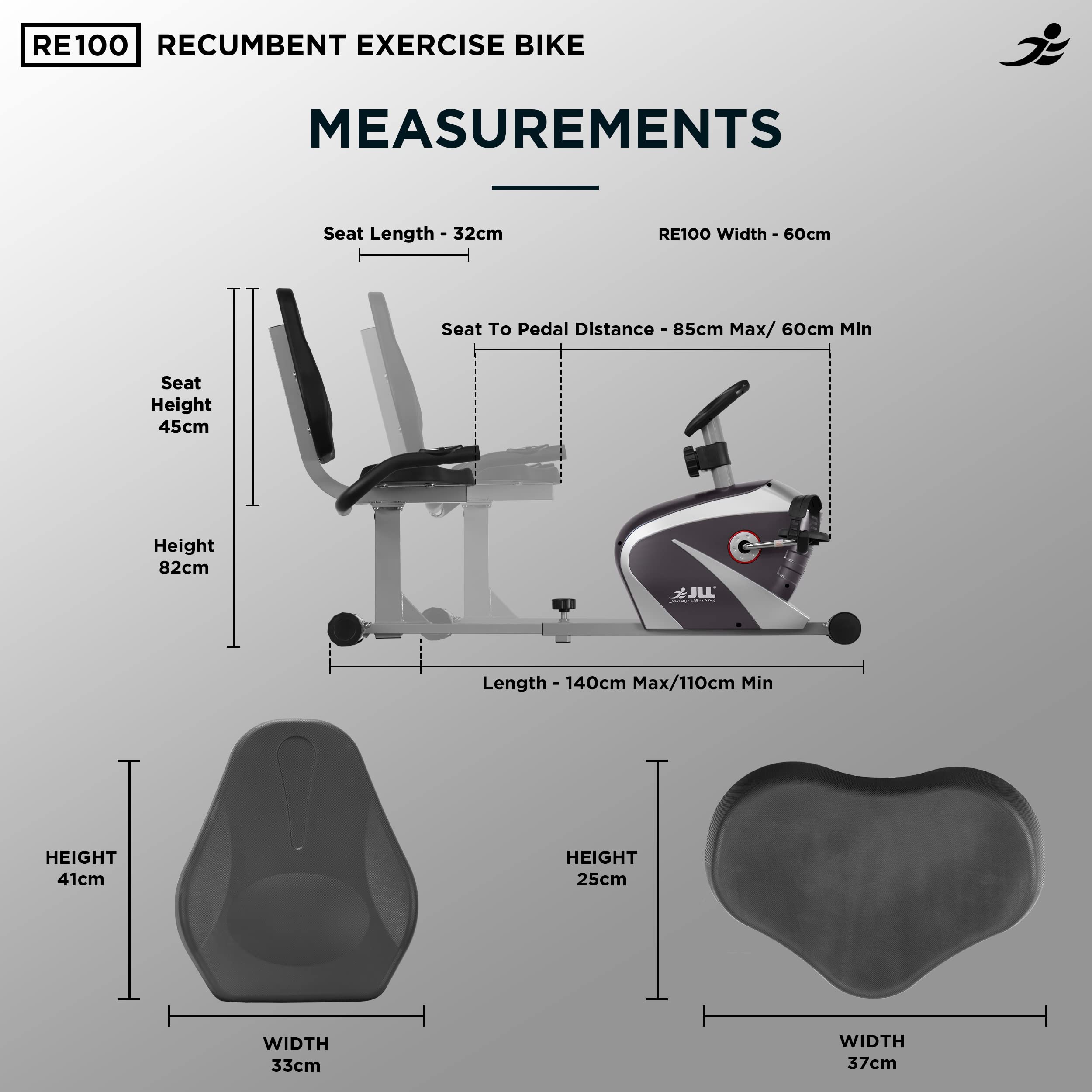 Buy JLL RE100 Recumbent Home Exercise 