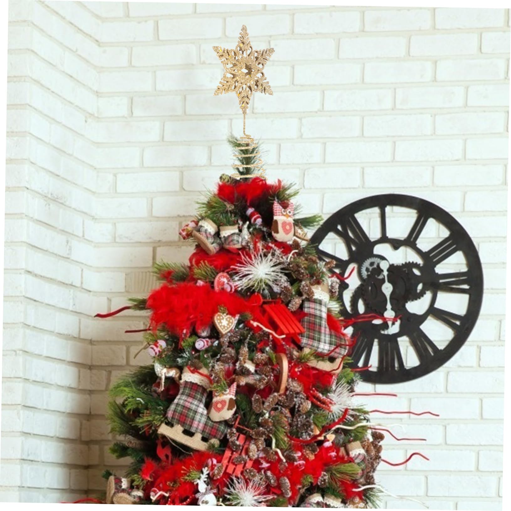 早い者勝ち❣️ OSALADI クリスマスツリートッパー スターゴールド Amazon.co.jp: OSOLADY クリスマスツリー スタートッパー 星型