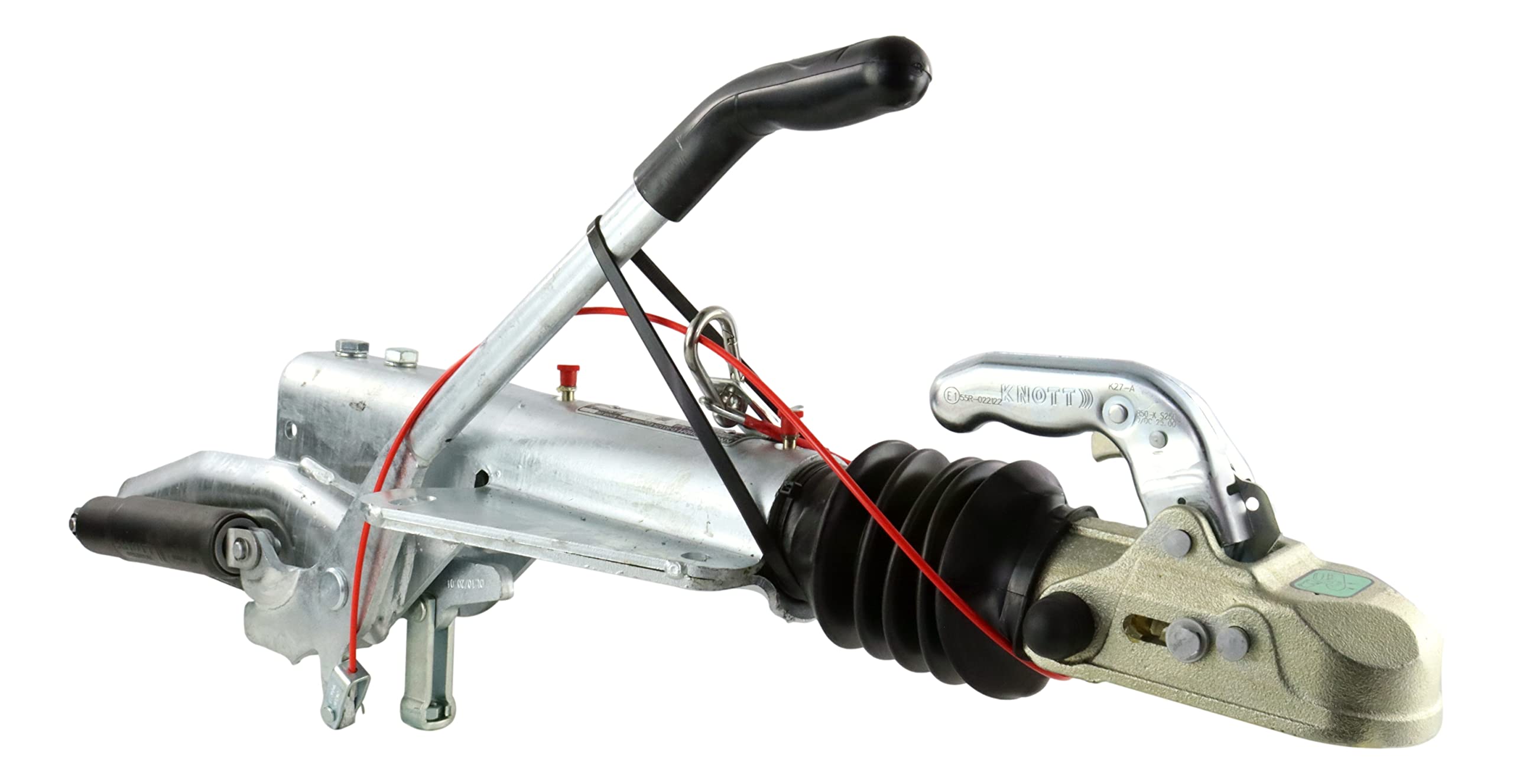 p4U Knott original KF 27 / KH Enganche de inercia, dispositivo de sobrecarga para remolque de caravana, sin consola, 1700 - 2700 kg, 110/120-190/230, 202475.002