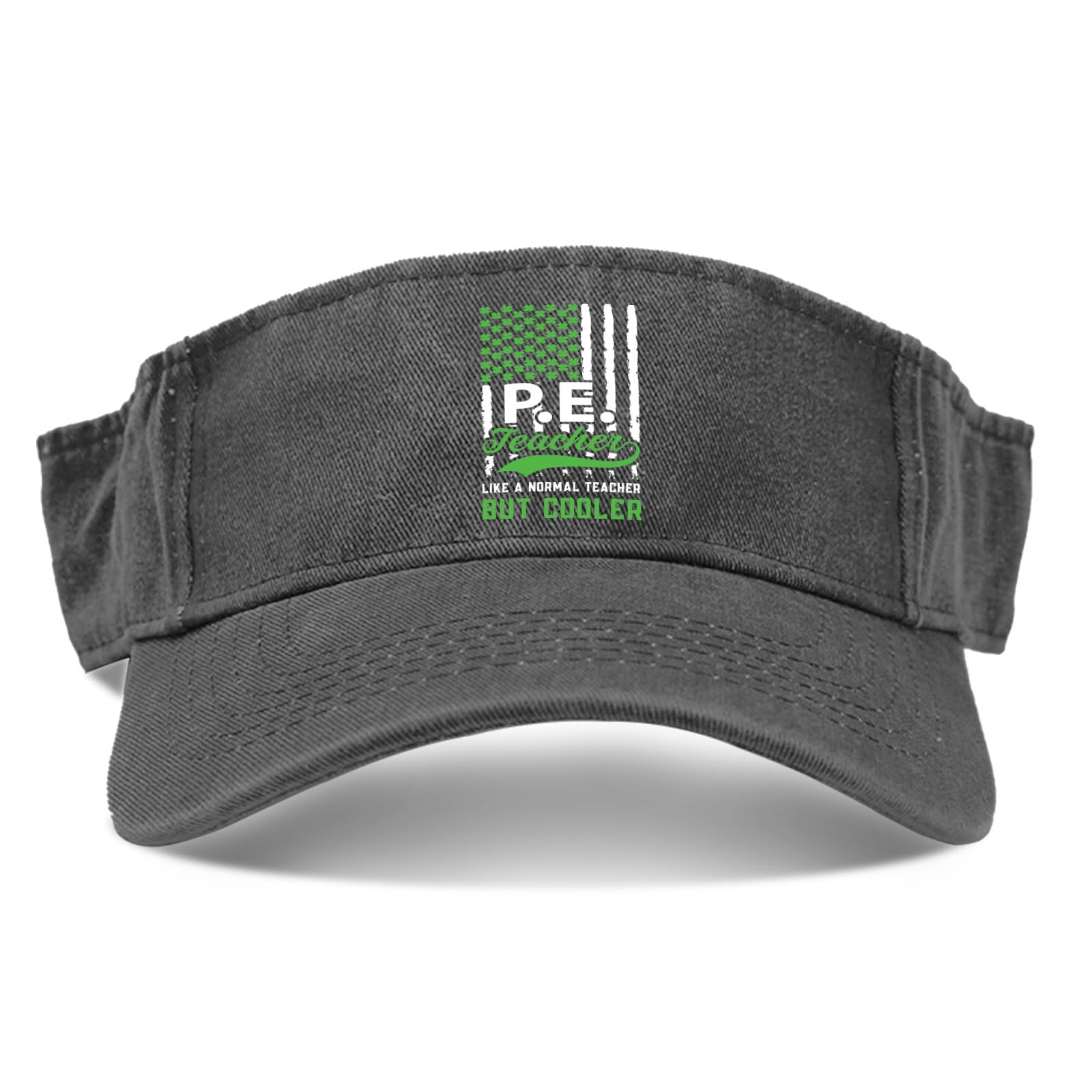 Pe Teacher Like A Normal Teacher But Cooler Hats Washed Distressed Visor for