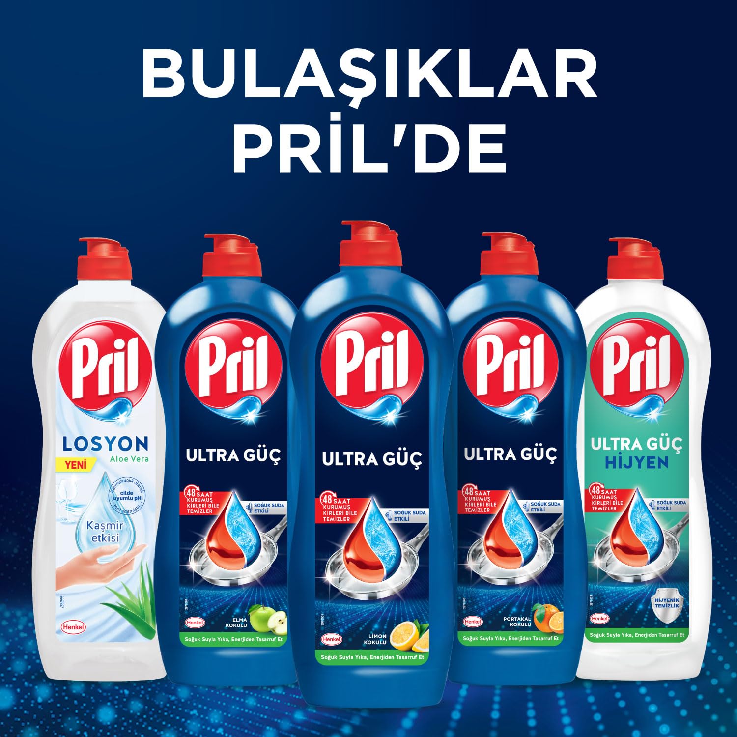 Pril Elde Yıkama Sıvı Bulaşık Deterjanı 1350g Amasya Elması, Amasya Elması 1.35kg