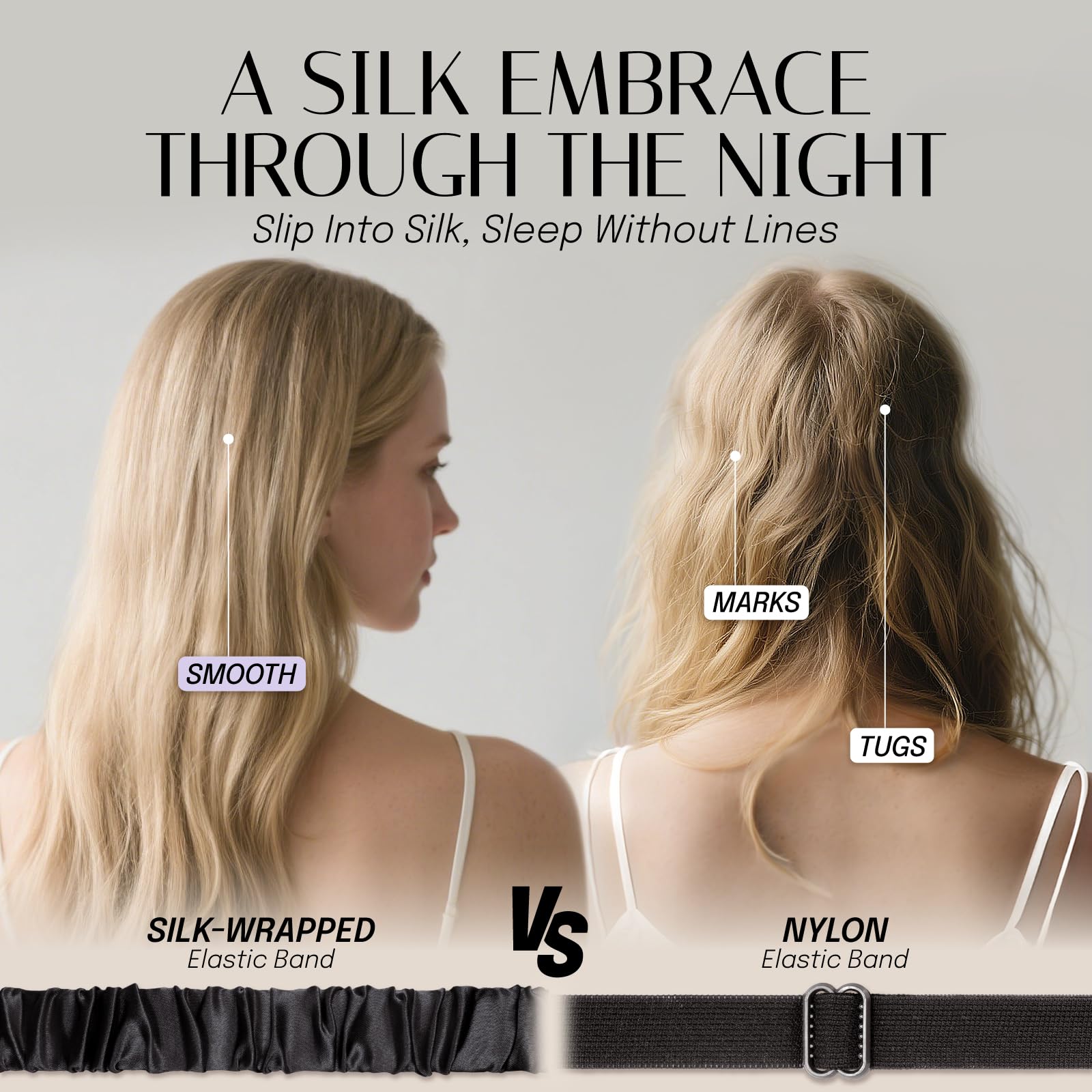 OLESILK 100% Mulberry Silk Sleep Mask for Women - Zero-Pressure Blackout — Amazon image 7