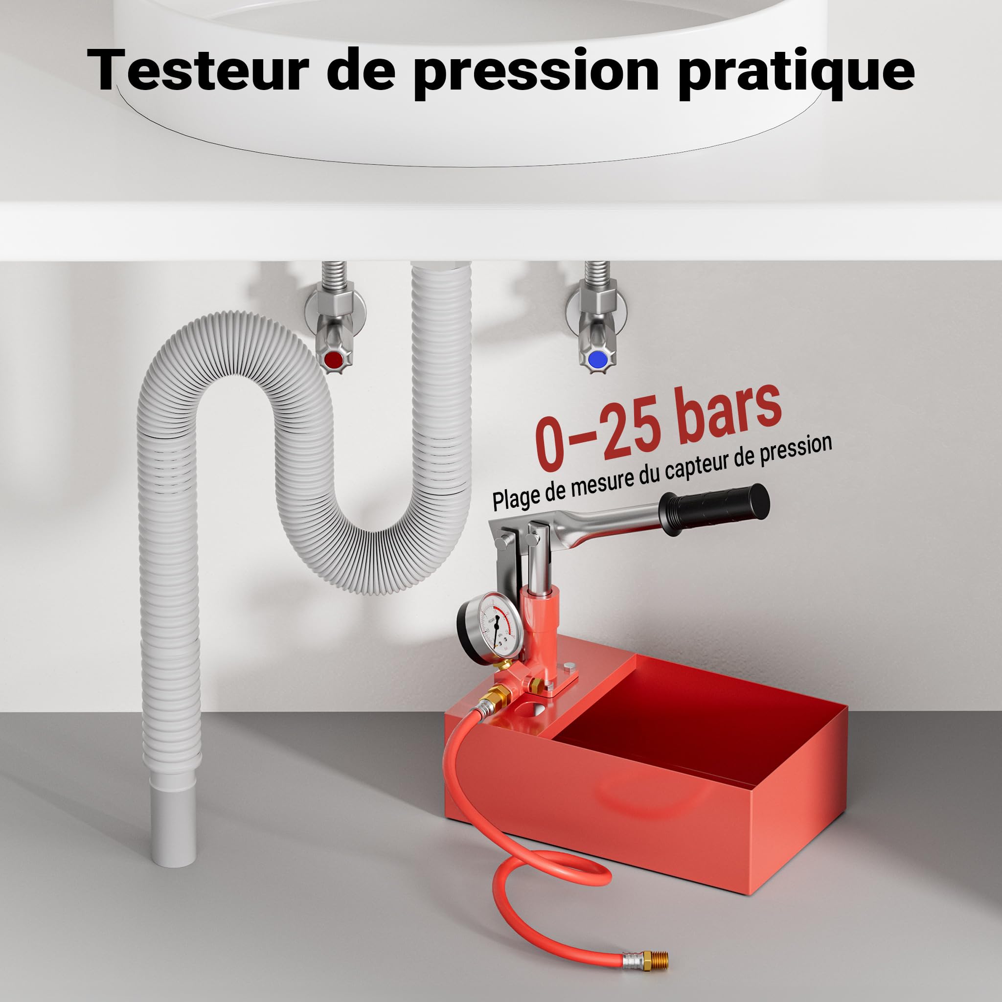 Pompe de remplissage pour Installation Sanitaire Solaire Chauffage Pression d’épreuve de 25 bars