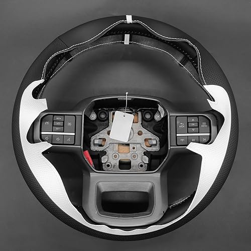 Miniatura 20 de MEWANT Hand Stitched Car Steering Wheel Wrap Cover for Ford F-150 2021-2023 / F-150 Lightning 2022-2023 Steering Wheel Accessories