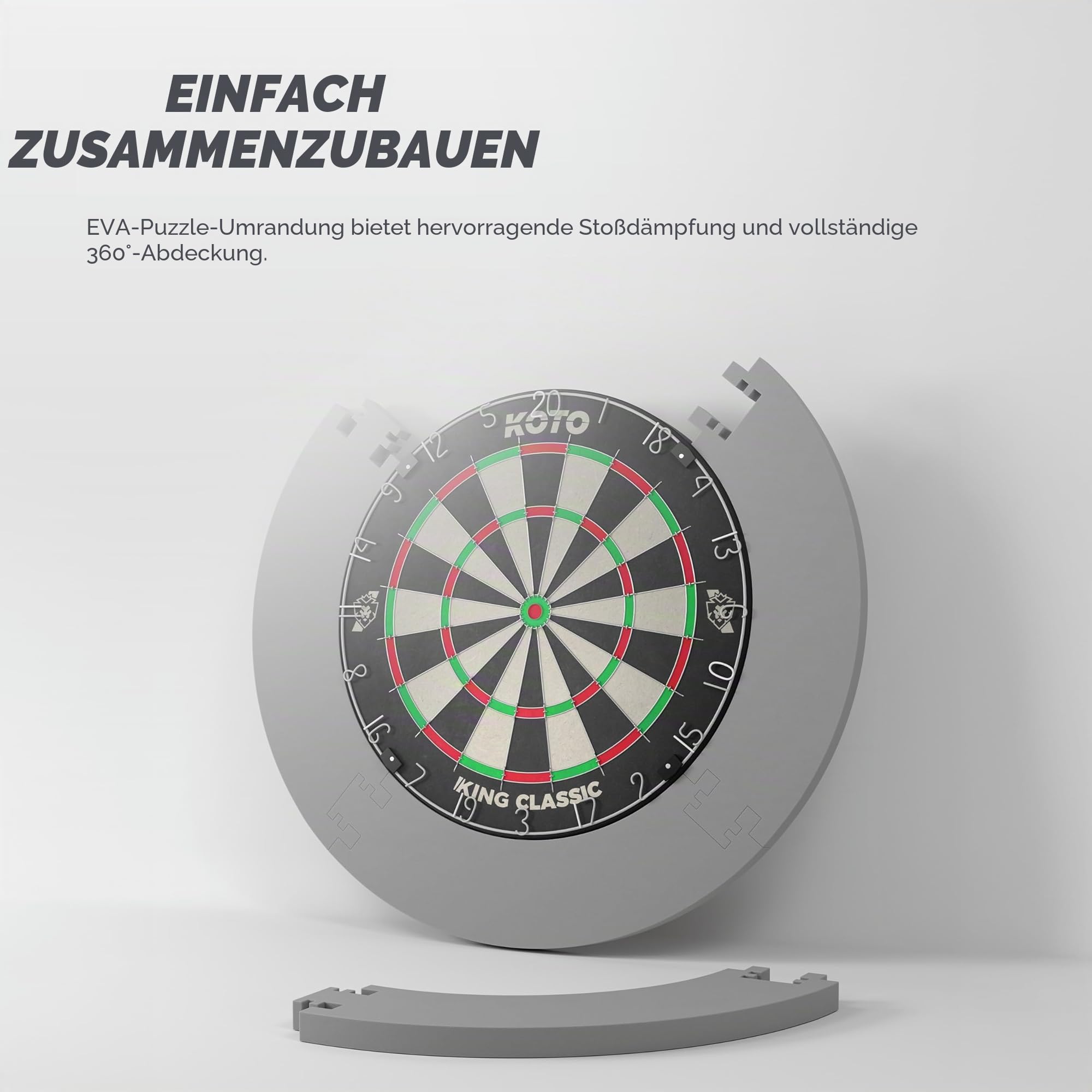 KOTO - 4pcs. Dart Surround, langlebige Dart wandschutz, verhindert Schäden, Eva