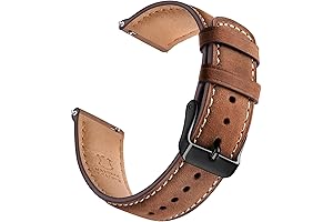 Quick Release Leather Watch Band 20mm for Garmin