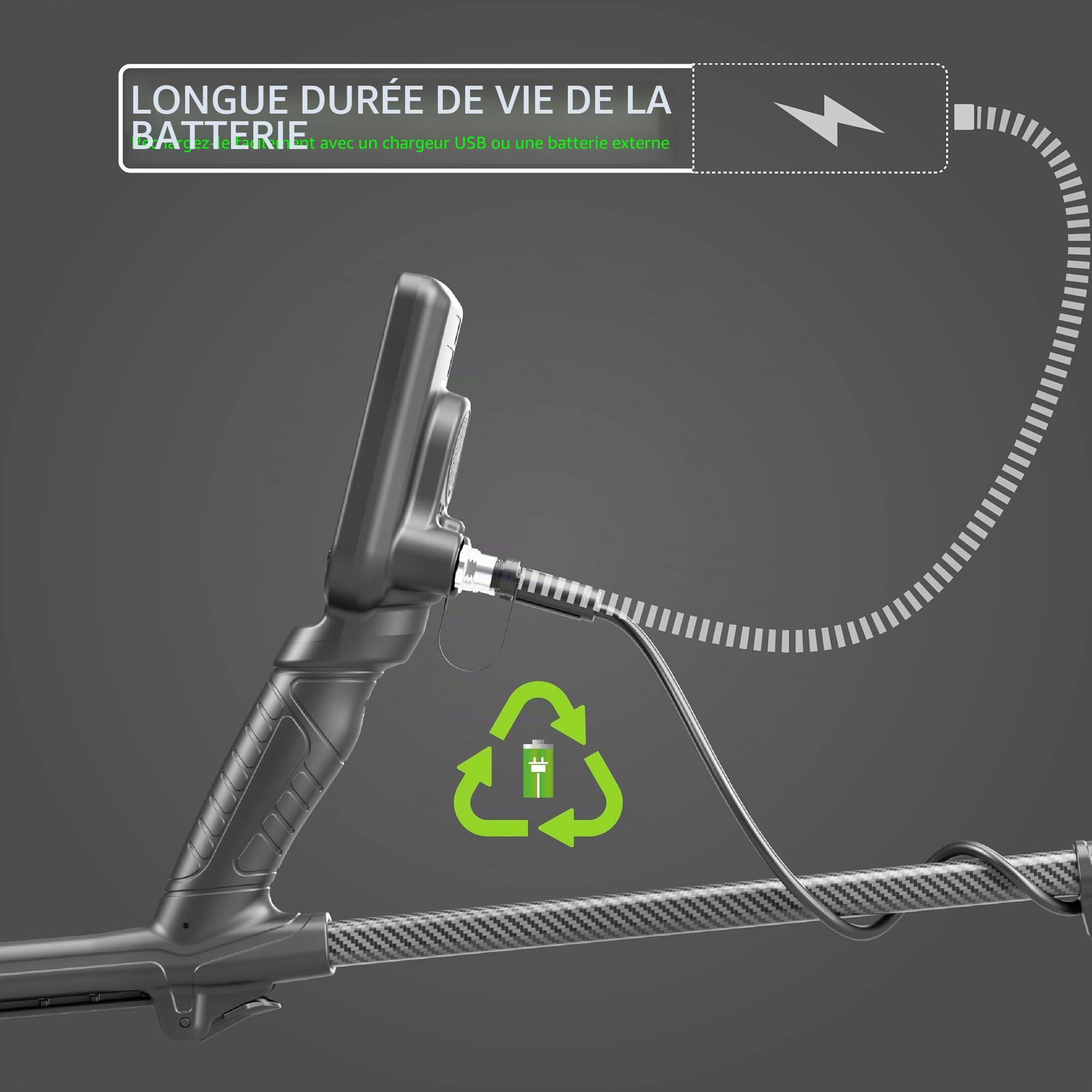 Nokta Score Détecteur de métaux pour Adultes entièrement étanche, Rechargeable, Multi-fréquences, Facile à Utiliser pour la Chasse au trésor (Score)