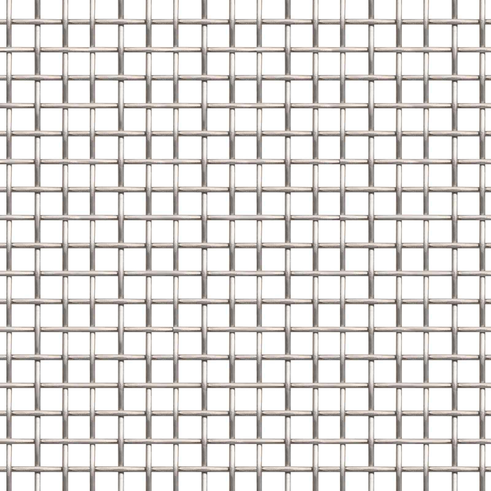 Edelstahlgewebe 100 x 500 cm - 8 Mesh Drahtgitter Edelstahl 201 mit 2,5 mm Maschenweite, robustes Drahtgeflecht für Lichtschachtabdeckungen und Garten, Silber