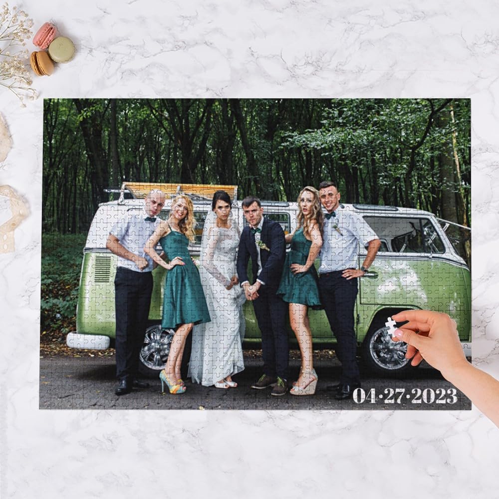 Wanapix | Puzzle Personalizado con Foto y Texto | 1000 Piezas | Regalo Original para Adultos | 69 x 49 cm