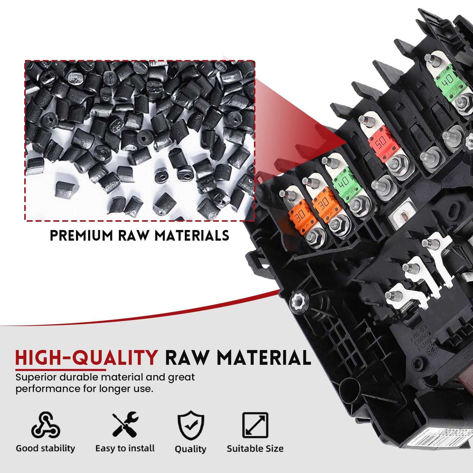 Modulo di Tensione Scatola Fusibili ZEALfix 9675350380 Compatibile con Citroën C4 Grand Picasso, C4 Spacetourer, Peugeot 308, 308SW, 3008 II, 508 II