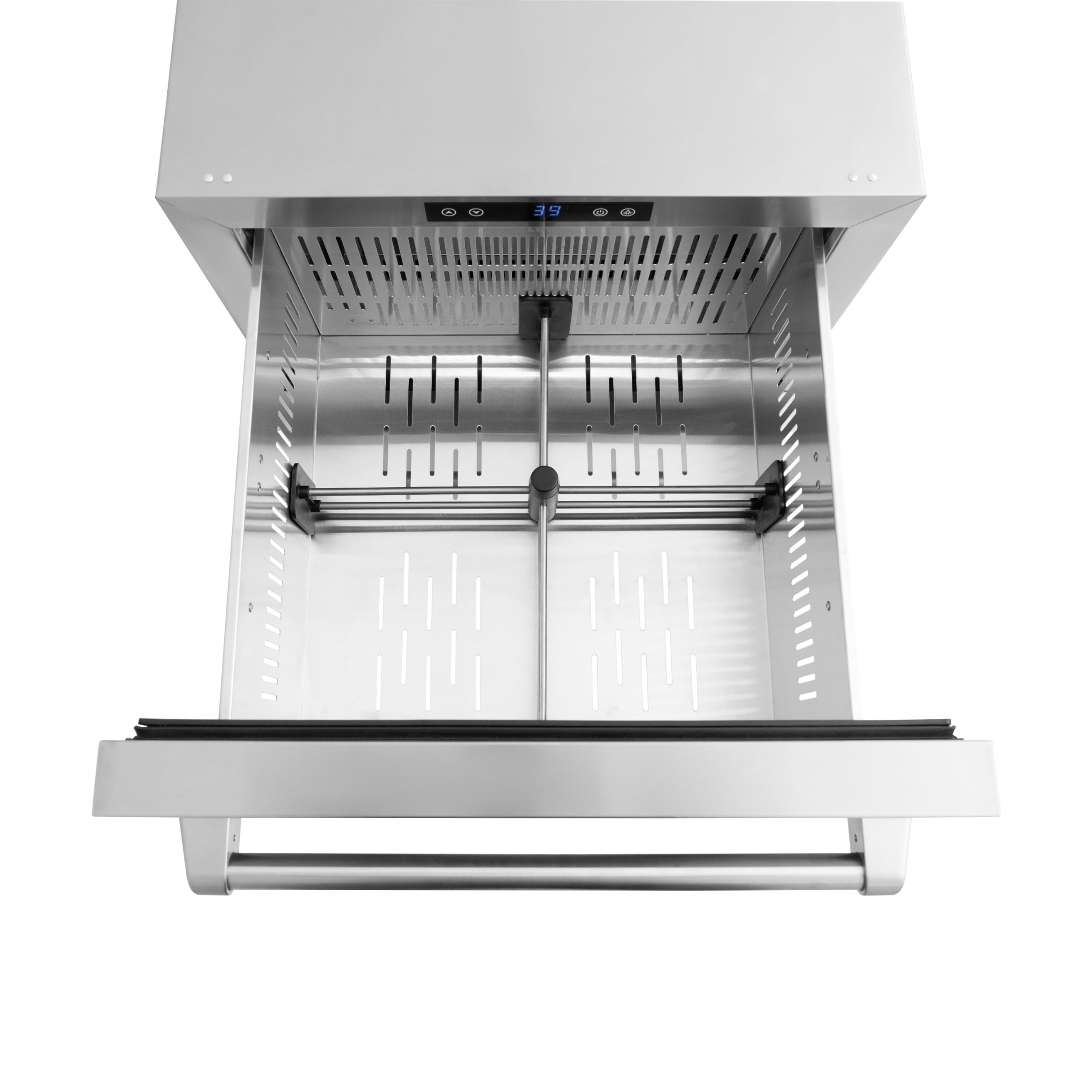 Z Line Kitchen And Bath ZLINE 24 In. Touchstone 168 Can Outdoor-Rated Dual Refrigerator Drawer With Stainless Steel Doors (Rdso-St-24) on Fridge.com - View 4