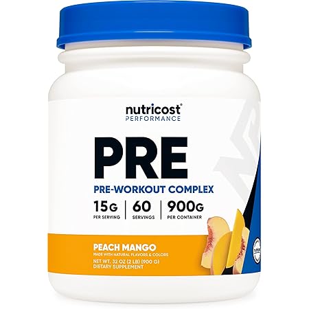 Amazon Com Nutricost Pre Workout Complex Powder Peach Mango 60 Serv Health Household