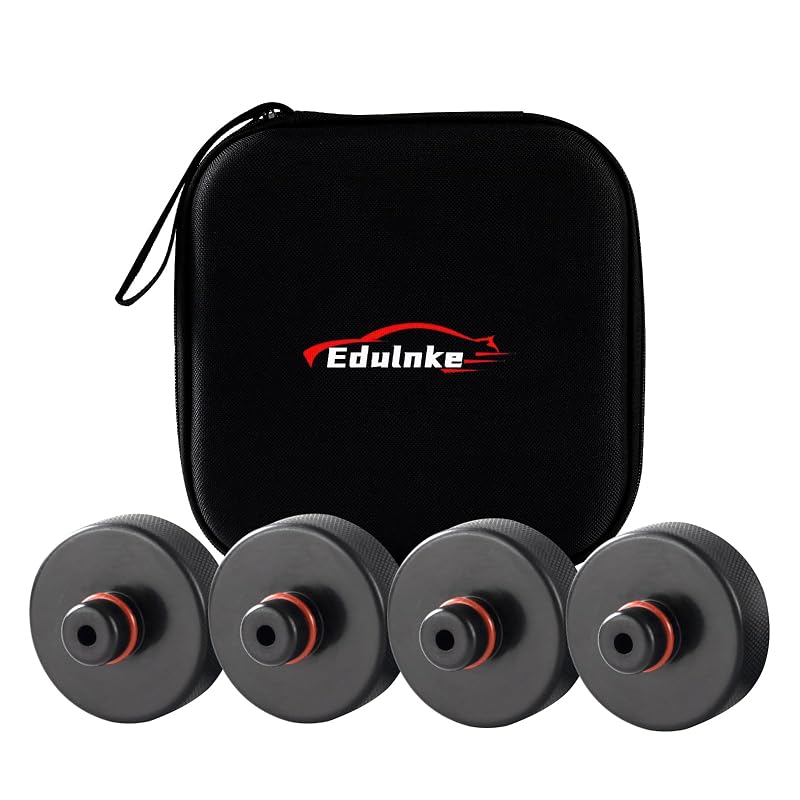 Kit de Calços de Borracha para Macaco de Piso Compatível com Tesla Model 3, Model Y, Model S e Model X, incluindo Model Y Juniper, 4 peças