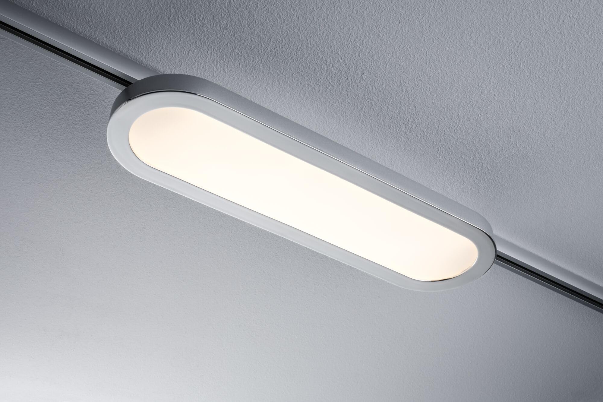 Paulmann 95319 URail Panneau LED Loop 480 lm 7 W 2700 K 230 V chrome mat, chrome Système de rails