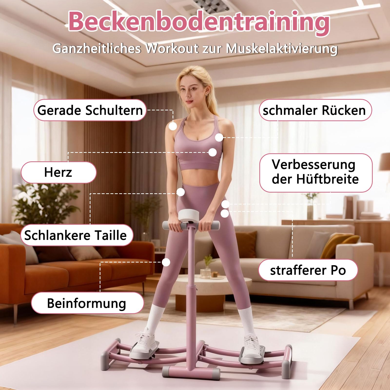 Machine à ski, entraîneur de ski simulé pour le plancher pelvien, appareil d'entraînement réglable en hauteur pour les jambes, le fitness, la musculation, la formation du corps, équipement