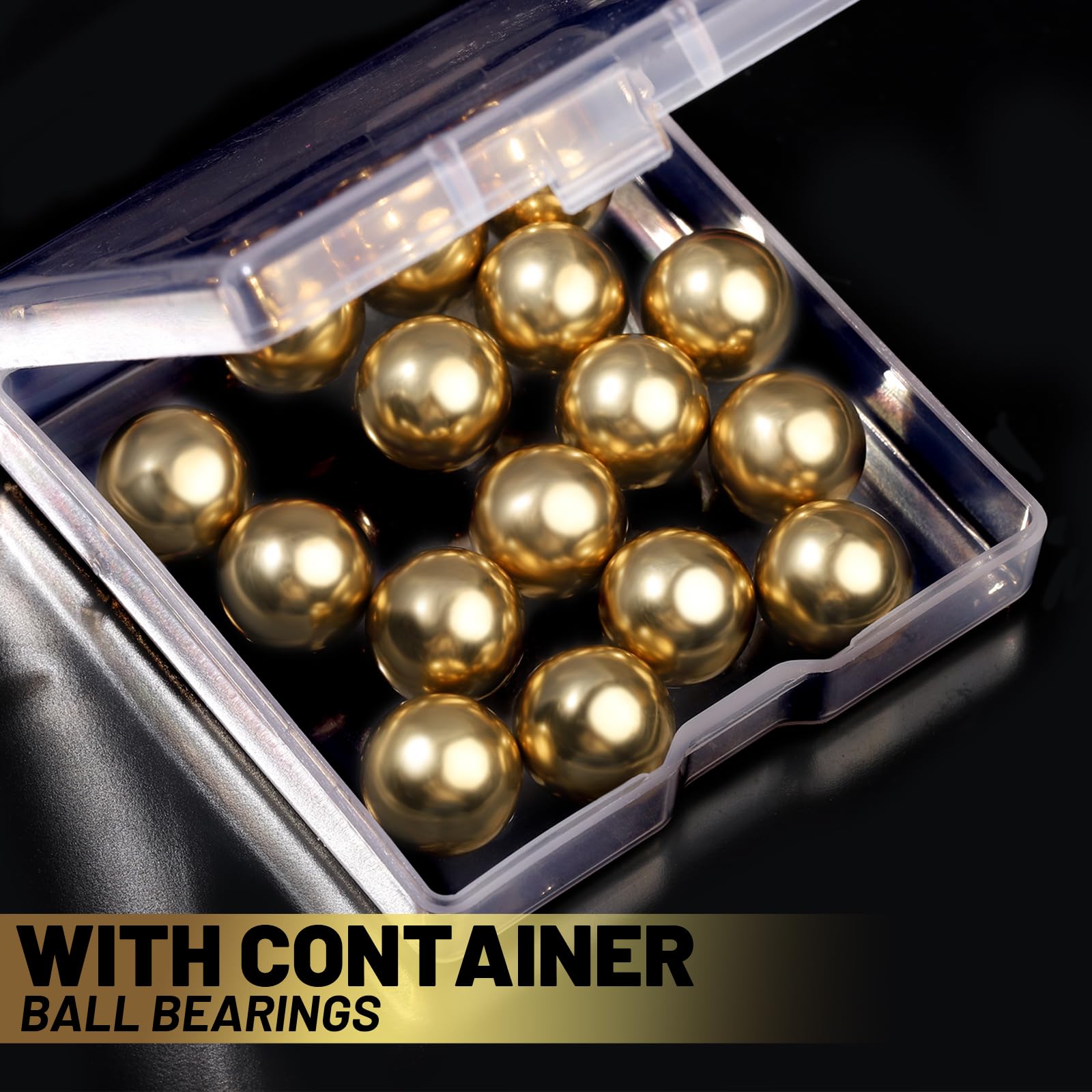 16 pcs 1/2” Precision Solid Brass Bearing Balls, Brass Balls -5 16 pcs 1/2” Precision Solid Brass Bearing Balls, Brass Balls -5