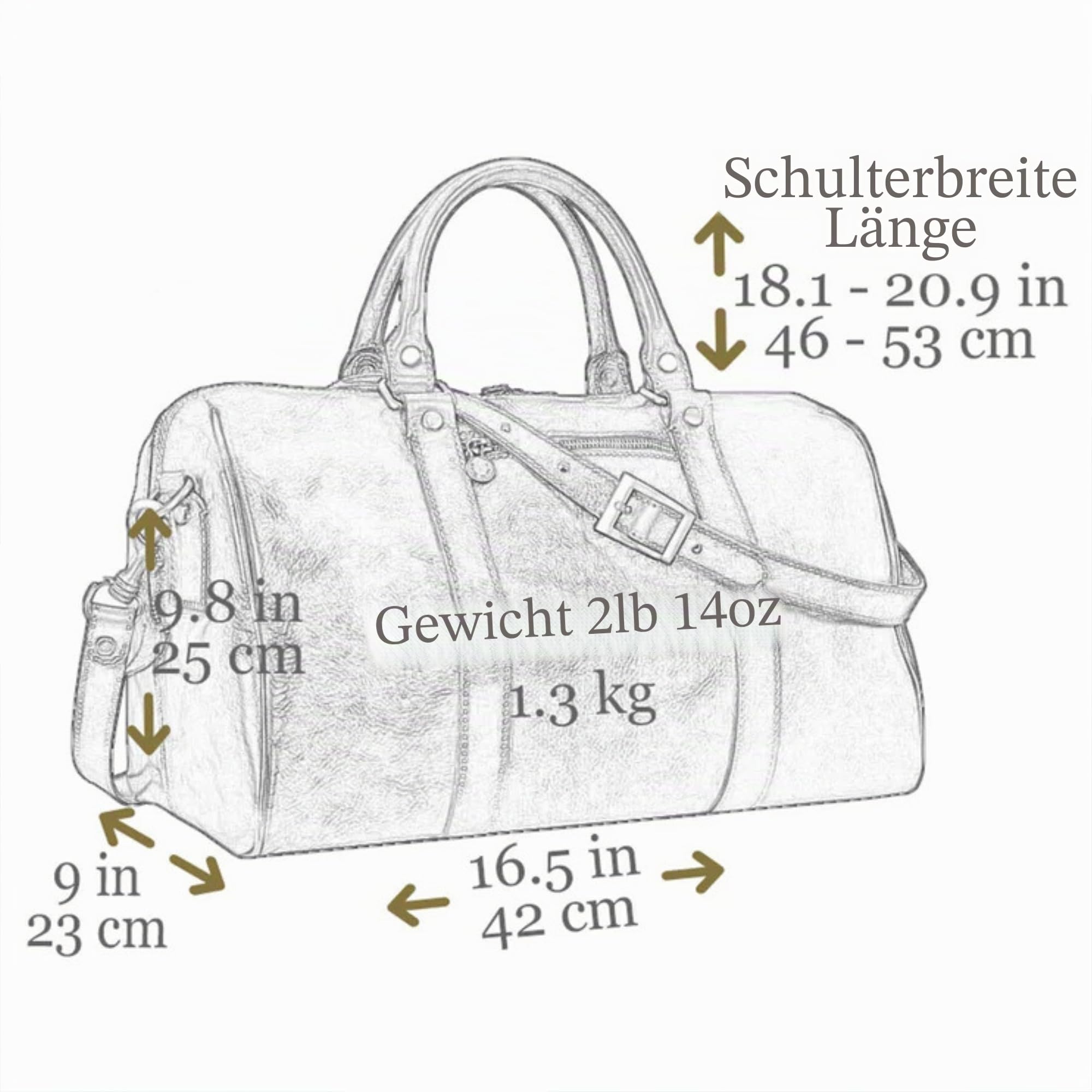 Reisetasche aus Leder - Weekender Herren und Damen - Hochwertige Reisetaschen - Edel & Elegant - Time Resistance