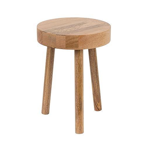 Bloomingville Round Mango Wood Stool, Natural, 13" Round x 18"