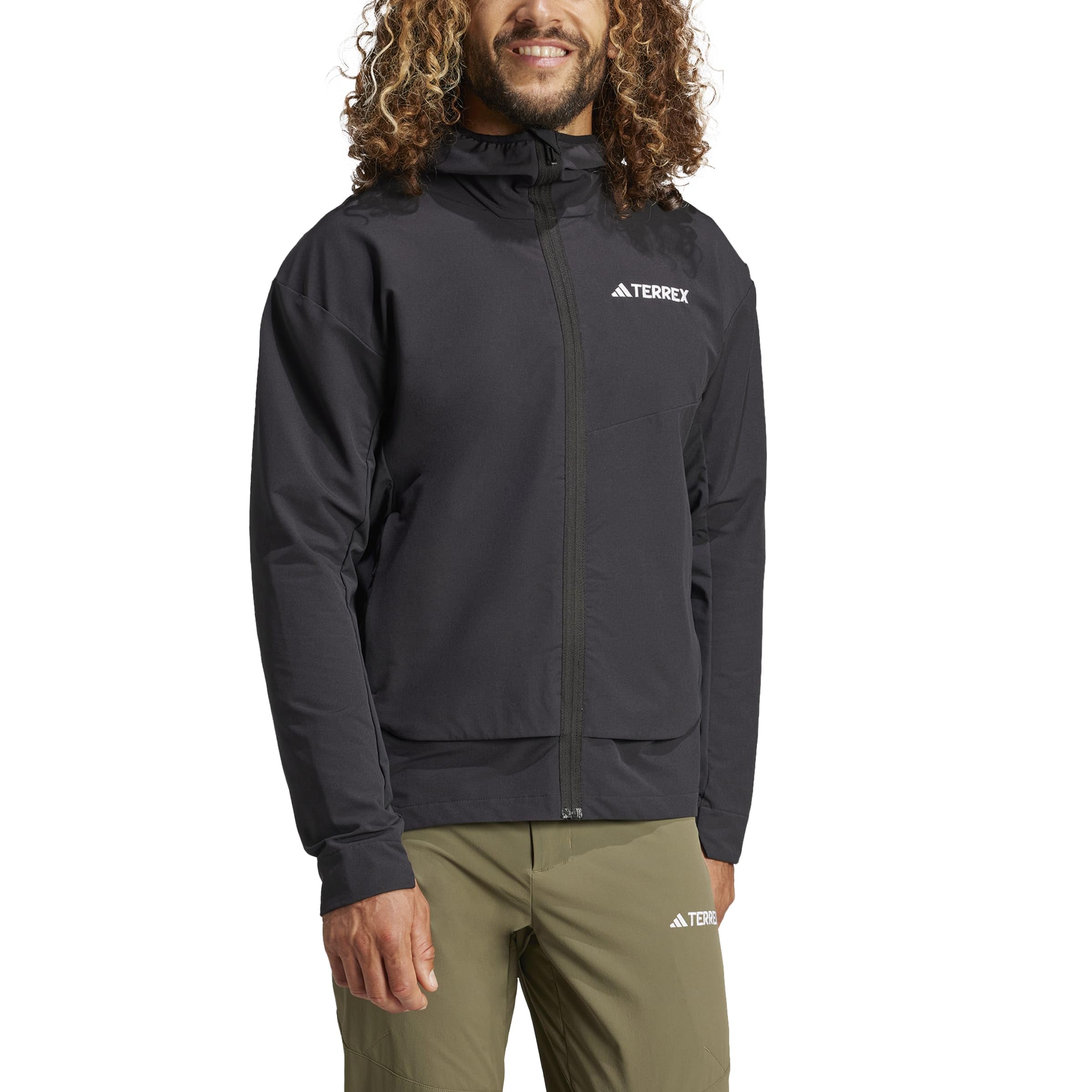 adidas Men's Terrex Multi Soft shell Jacket, Black, XL