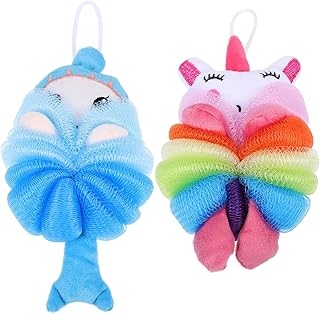 FRCOLOR 2 Pçs Buchas De Banho Para Animais Buchas De Banho Para Crianças Pufe De Banho De Malha Bucha De Banho Bucha De Banho Para Adultos