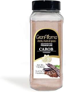 GranAroma Carob Powder, Baked Goods, Shakes & Smoothies (16 Ounce)