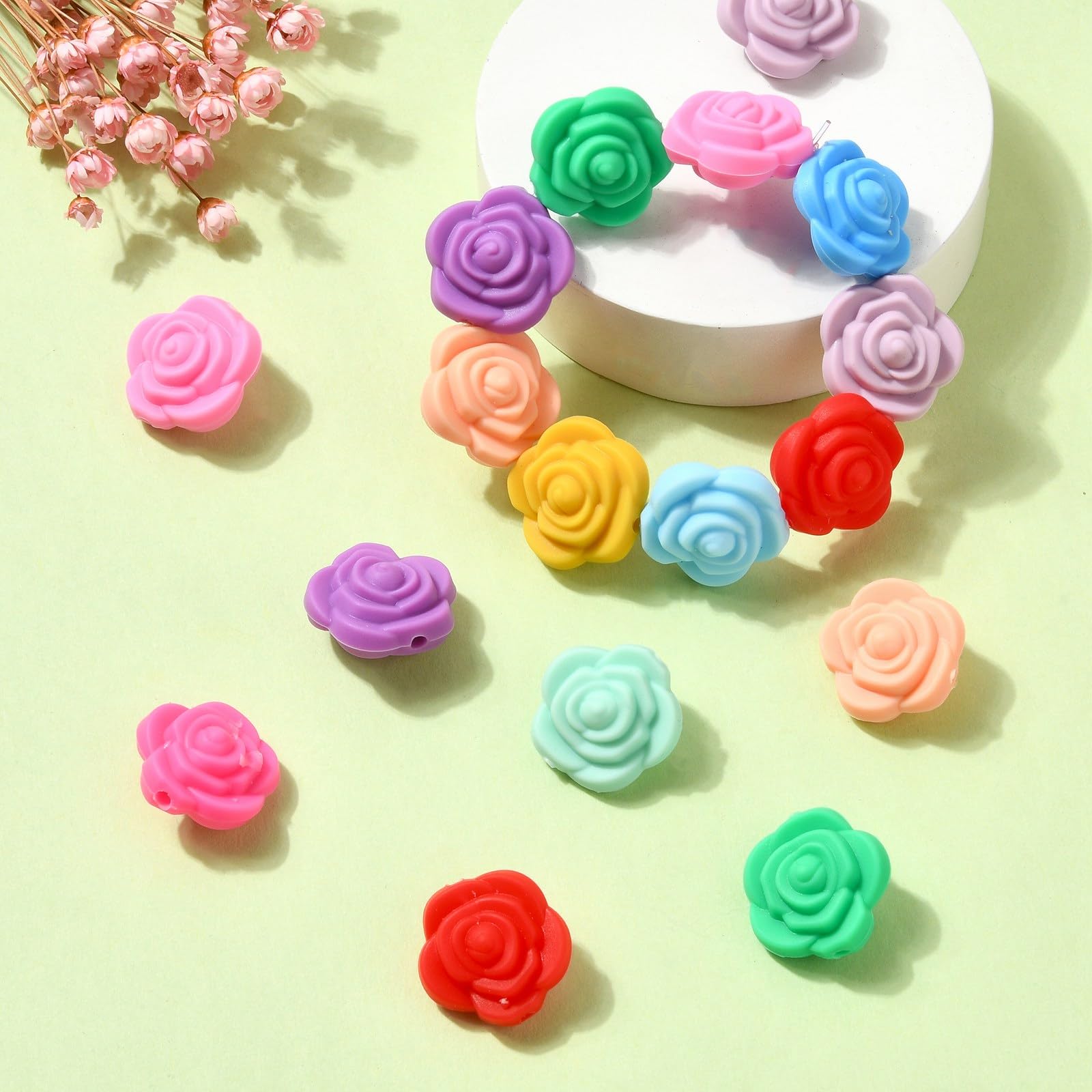 50 Perline In Silicone A Forma Di Cuore Per Gioielli Fai Da Te - Colori Misti, 20mm - Perline Distanziali Per Creare Bracciali E Collane